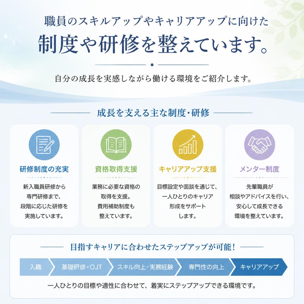 キャリアアップの支援